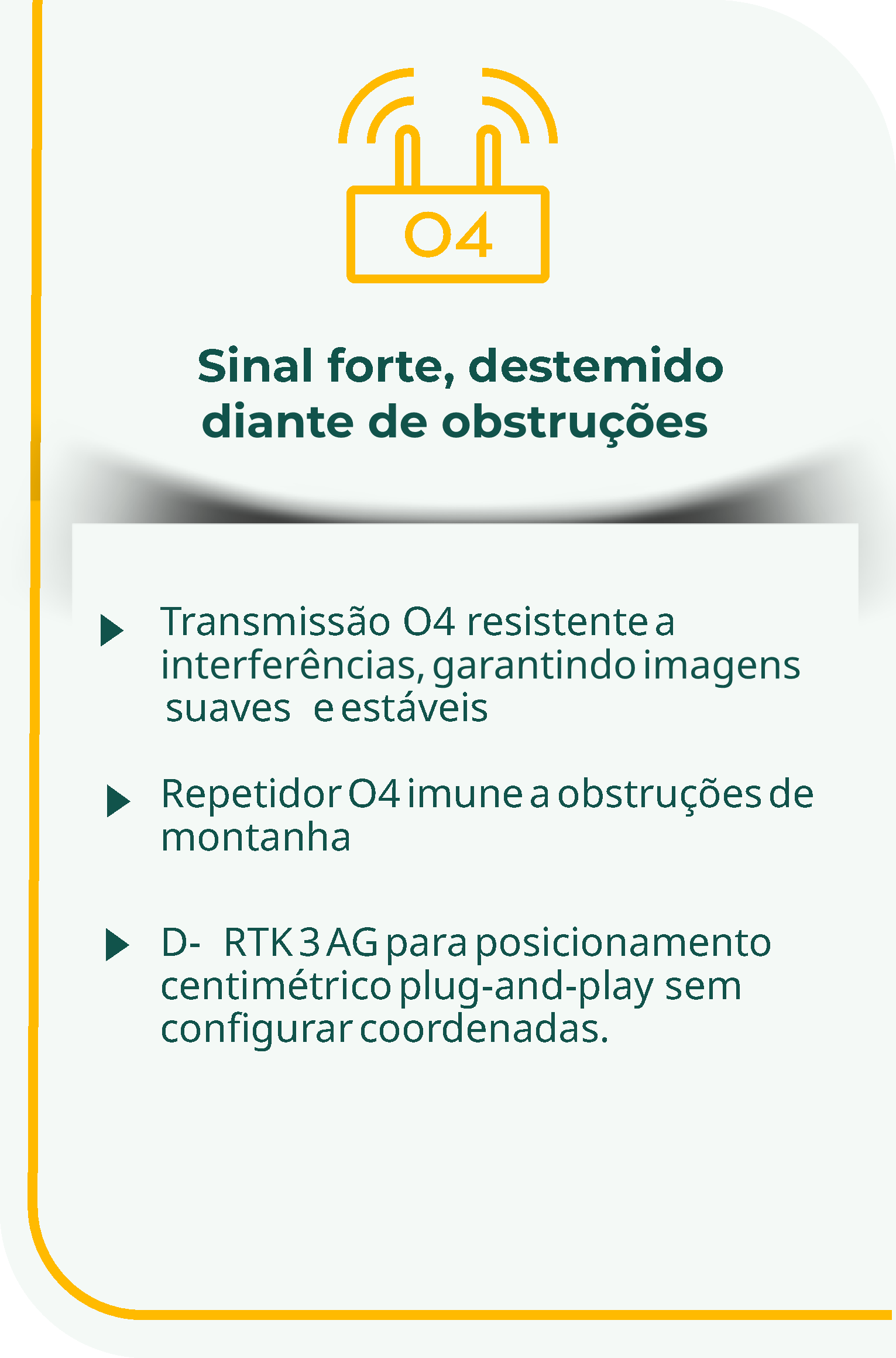 Sinal forte · destemor diante de obstruções